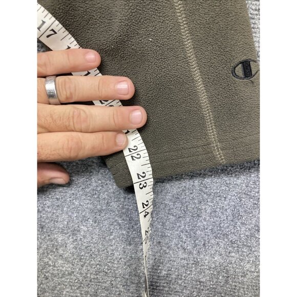 Champion Fleece Jacket Men’s Size XL Green Long Sleeve Full Zip - Picture 11 of 13